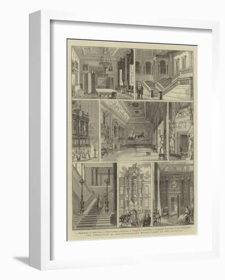 The Demolition of Northumberland House, Views of the Building-null-Framed Giclee Print