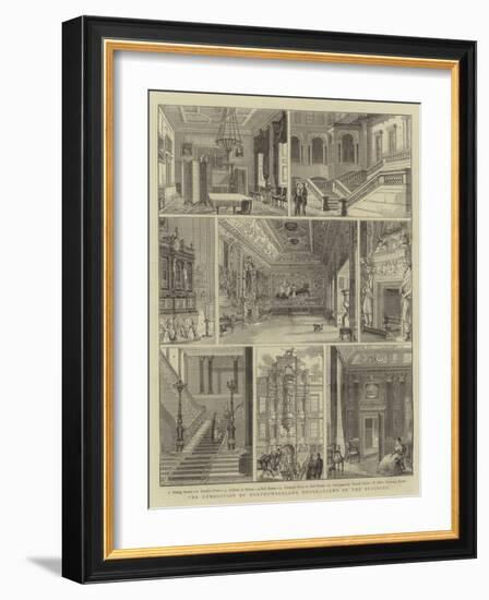 The Demolition of Northumberland House, Views of the Building-null-Framed Giclee Print