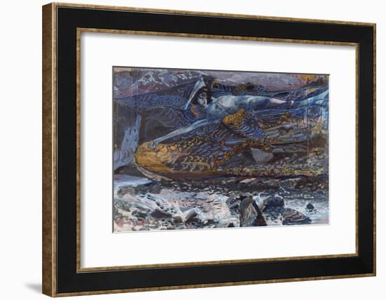 The Demon Downcast-Mikhail Alexandrovich Vrubel-Framed Giclee Print