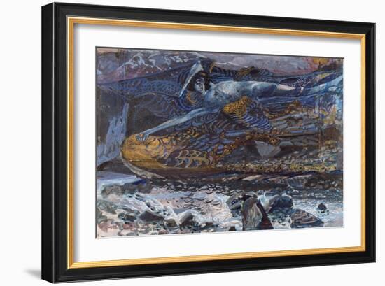 The Demon Downcast-Mikhail Alexandrovich Vrubel-Framed Giclee Print