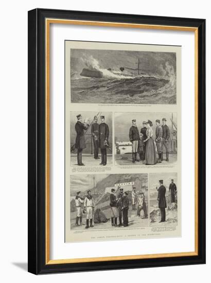 The Demon Torpedo-Boat, a Legend of the Manoeuvres-null-Framed Giclee Print