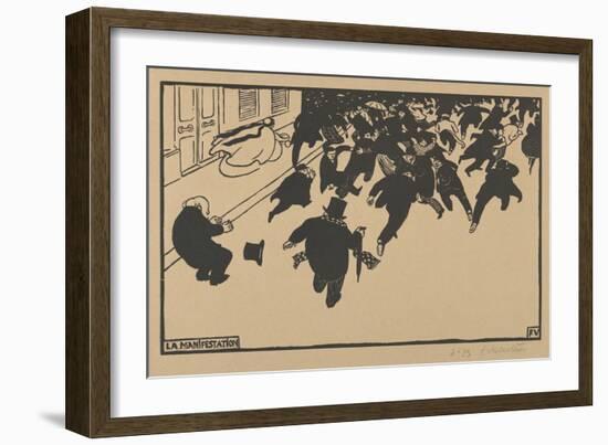 The Demonstration (La Manifestation), 1893-Felix Edouard Vallotton-Framed Giclee Print