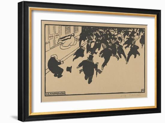 The Demonstration (La Manifestation), 1893-Felix Edouard Vallotton-Framed Giclee Print