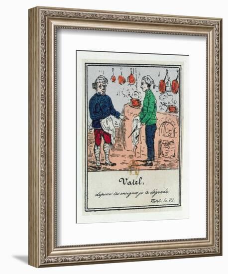 The Demotion of Vatel, Scenes from Early 19th Century Parisian Vaudeville and Opera, c.1825-35-null-Framed Giclee Print