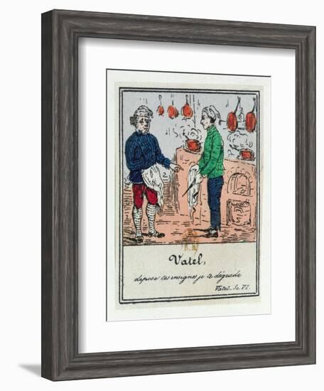 The Demotion of Vatel, Scenes from Early 19th Century Parisian Vaudeville and Opera, c.1825-35-null-Framed Giclee Print