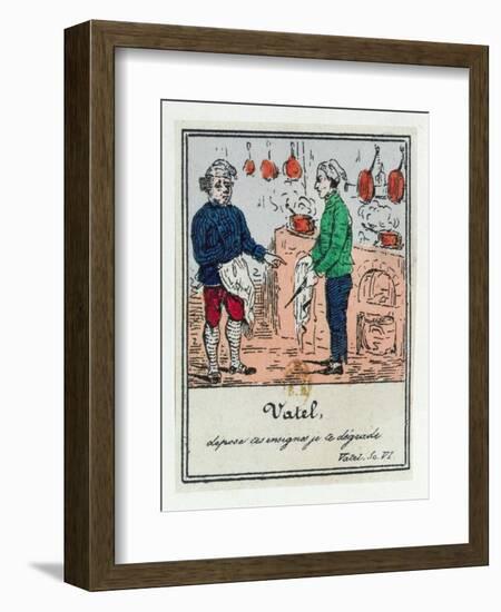 The Demotion of Vatel, Scenes from Early 19th Century Parisian Vaudeville and Opera, c.1825-35-null-Framed Giclee Print