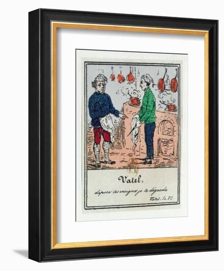 The Demotion of Vatel, Scenes from Early 19th Century Parisian Vaudeville and Opera, c.1825-35-null-Framed Giclee Print