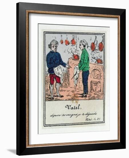 The Demotion of Vatel, Scenes from Early 19th Century Parisian Vaudeville and Opera, c.1825-35-null-Framed Giclee Print