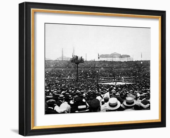 The Dempsey-Carpentier Fight, 1921-null-Framed Photographic Print