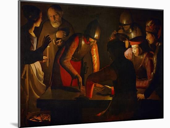 The Denial of Saint Peter, 1650-Georges de La Tour-Mounted Giclee Print