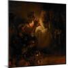 The Denial of Saint Peter, 1660-Rembrandt van Rijn-Mounted Giclee Print