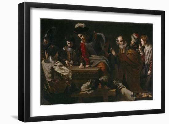 The Denial of Saint Peter, Ca 1625-Nicolas Tournier-Framed Giclee Print