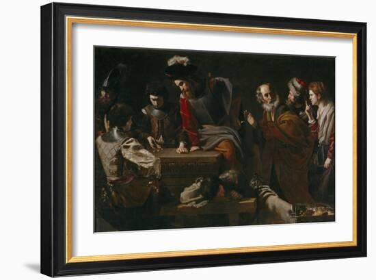 The Denial of Saint Peter, Ca 1625-Nicolas Tournier-Framed Giclee Print