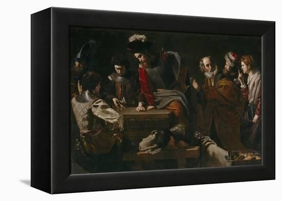 The Denial of Saint Peter, Ca 1625-Nicolas Tournier-Framed Premier Image Canvas