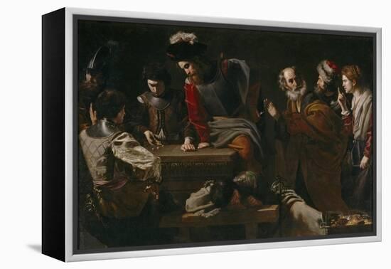 The Denial of Saint Peter, Ca 1625-Nicolas Tournier-Framed Premier Image Canvas