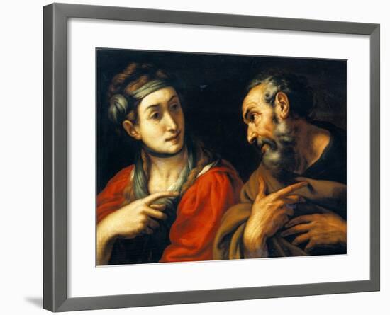 The Denial of Saint Peter-Daniele Crespi-Framed Giclee Print
