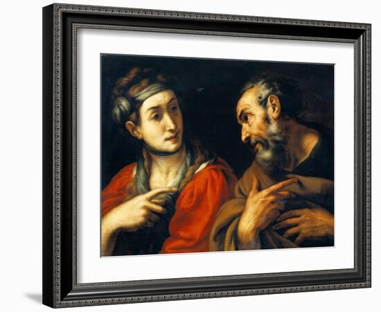 The Denial of Saint Peter-Daniele Crespi-Framed Premium Giclee Print