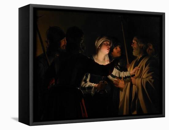 The Denial of St. Peter, C.1623-Gerrit van Honthorst-Framed Premier Image Canvas