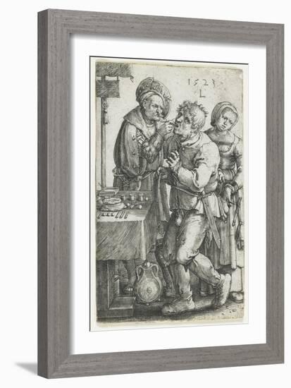 The Dentist, 1523-Lucas van Leyden-Framed Giclee Print