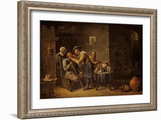 The Dentist, 1652-David Teniers the Younger-Framed Giclee Print