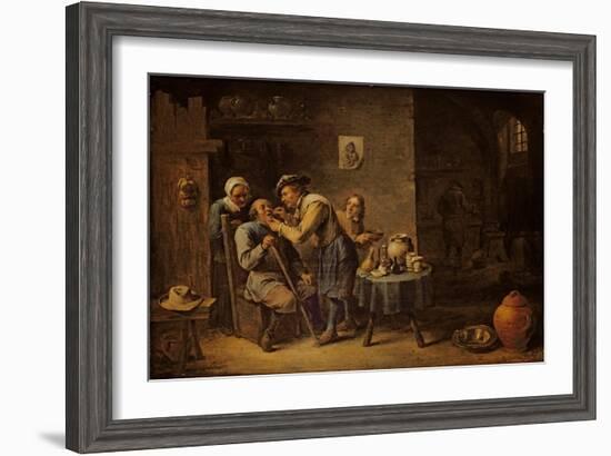 The Dentist, 1652-David Teniers the Younger-Framed Giclee Print