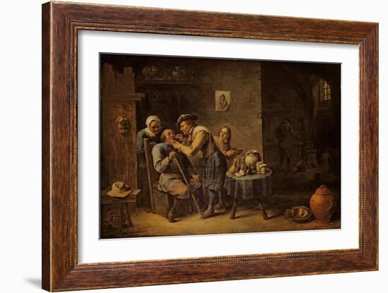 The Dentist, 1652-David Teniers the Younger-Framed Giclee Print