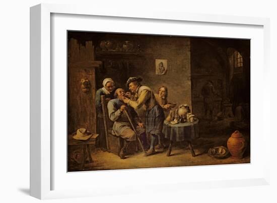 The Dentist, 1652-David Teniers the Younger-Framed Giclee Print