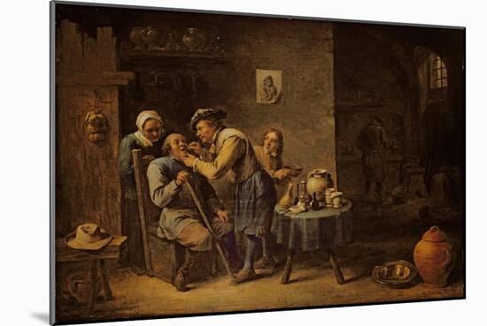 The Dentist, 1652-David Teniers the Younger-Mounted Giclee Print