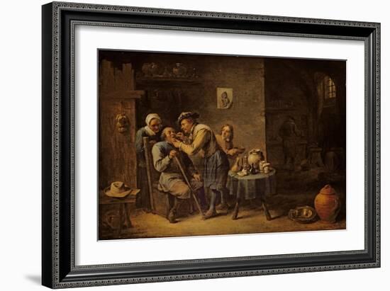 The Dentist, 1652-David Teniers the Younger-Framed Giclee Print