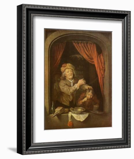 The Dentist-Gerard Dou-Framed Collectable Print