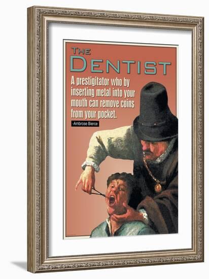 The Dentist-null-Framed Art Print