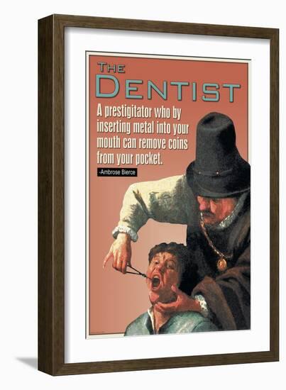 The Dentist-null-Framed Art Print