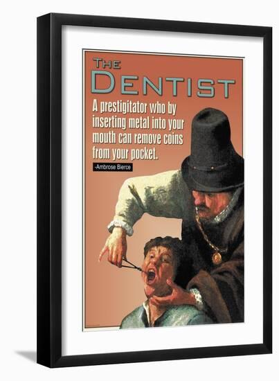 The Dentist-null-Framed Art Print