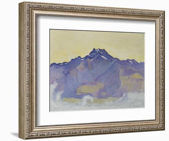 The Dents Du Midi, Viewed from Chesieres, 1912-Ferdinand Hodler-Framed Giclee Print