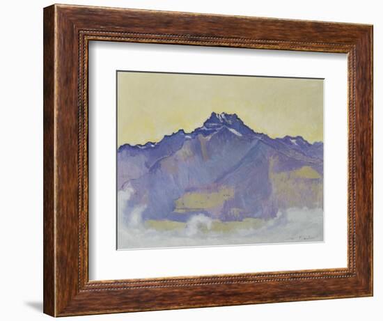 The Dents Du Midi, Viewed from Chesieres, 1912-Ferdinand Hodler-Framed Giclee Print