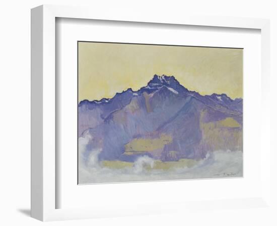 The Dents Du Midi, Viewed from Chesieres, 1912-Ferdinand Hodler-Framed Giclee Print