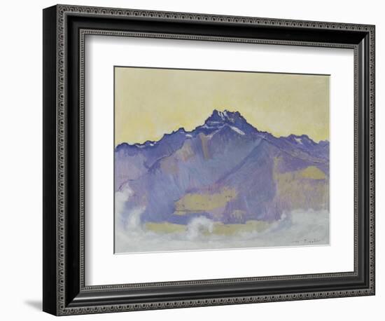 The Dents Du Midi, Viewed from Chesieres, 1912-Ferdinand Hodler-Framed Giclee Print