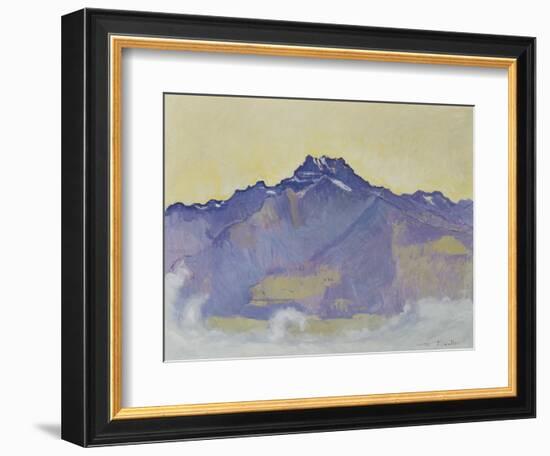 The Dents Du Midi, Viewed from Chesieres, 1912-Ferdinand Hodler-Framed Giclee Print