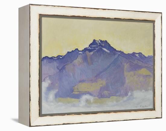 The Dents Du Midi, Viewed from Chesieres, 1912-Ferdinand Hodler-Framed Premier Image Canvas