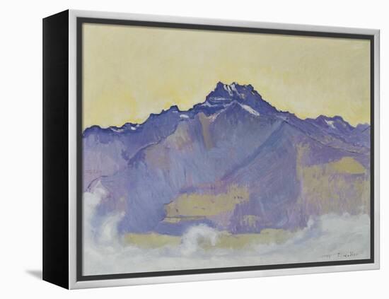 The Dents Du Midi, Viewed from Chesieres, 1912-Ferdinand Hodler-Framed Premier Image Canvas