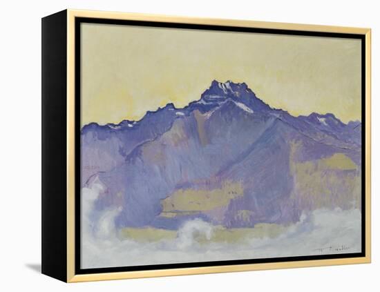 The Dents Du Midi, Viewed from Chesieres, 1912-Ferdinand Hodler-Framed Premier Image Canvas