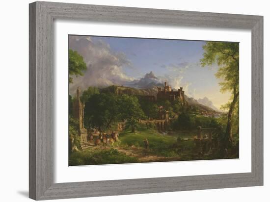 The Departure, 1837-Thomas Cole-Framed Giclee Print