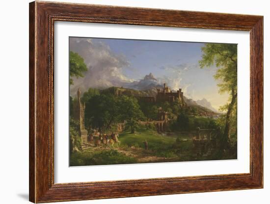 The Departure, 1837-Thomas Cole-Framed Giclee Print