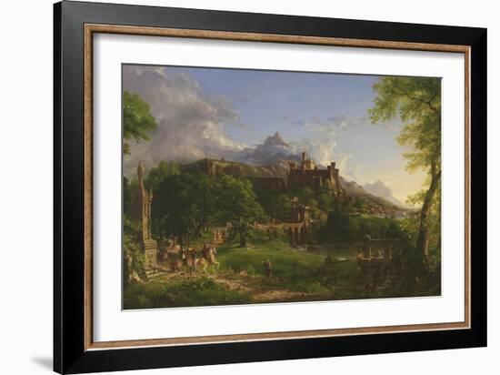 The Departure, 1837-Thomas Cole-Framed Giclee Print