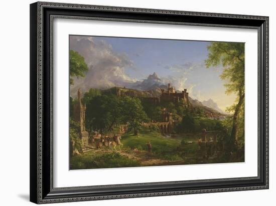 The Departure, 1837-Thomas Cole-Framed Giclee Print