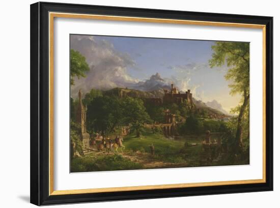 The Departure, 1837-Thomas Cole-Framed Giclee Print