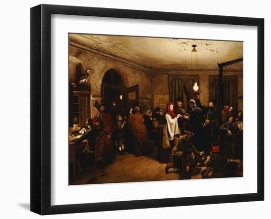 The Departure for America, 1859-Felix Schlesinger-Framed Giclee Print