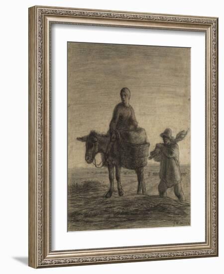 The Departure for Work, 1857-Jean-Francois Millet-Framed Giclee Print