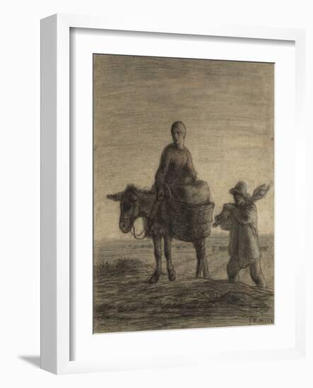 The Departure for Work, 1857-Jean-Francois Millet-Framed Giclee Print