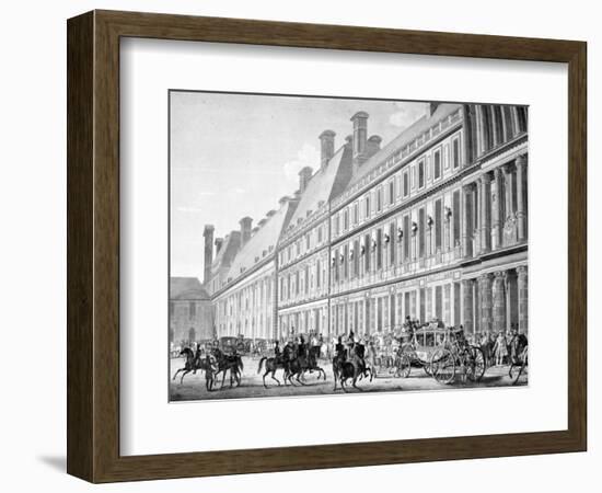 The Departure from Tuileries Palace, 2nd December 1804, 19th Century-null-Framed Giclee Print
